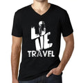 Men's Graphic T-Shirt V Neck Love Travel Eco-Friendly Limited Edition