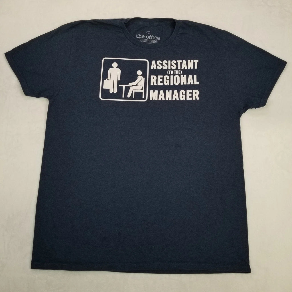 The Office Men's Navy Blue Assistant To The Regional Manager Graphic T-Shirt Siz