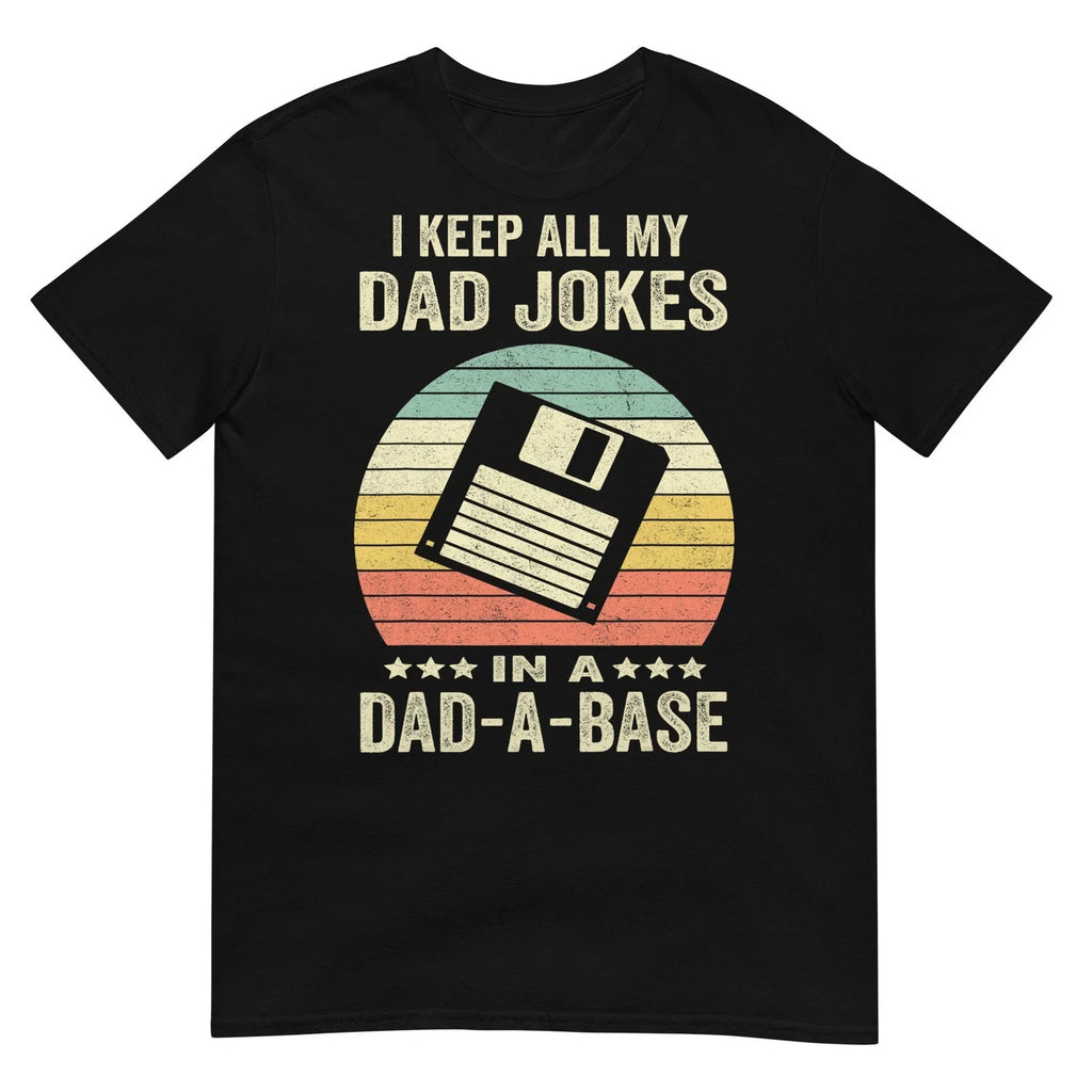 Mens Funny dad Jokes in dad-a-Base Vintage for Father's Day T-Shirt