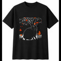 Double Exposure Flemish Giant Rabbit in Autumn Mens T-Shirt Cute Kawaii Adorable