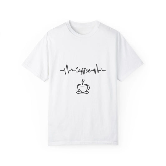 Coffee Heartbeat T-Shirt, Perfect Gift for Coffee Lovers, Casual Tee, Cool