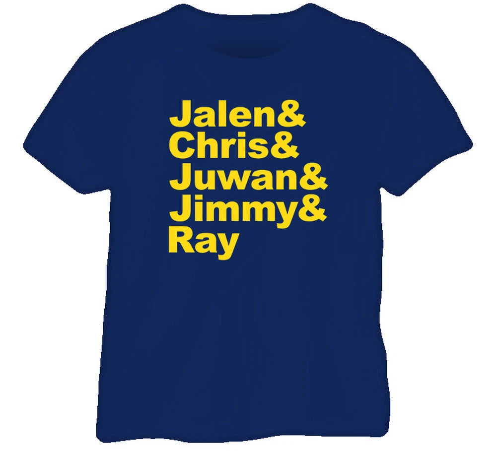 Fab Five Michigan Basketball T Shirt