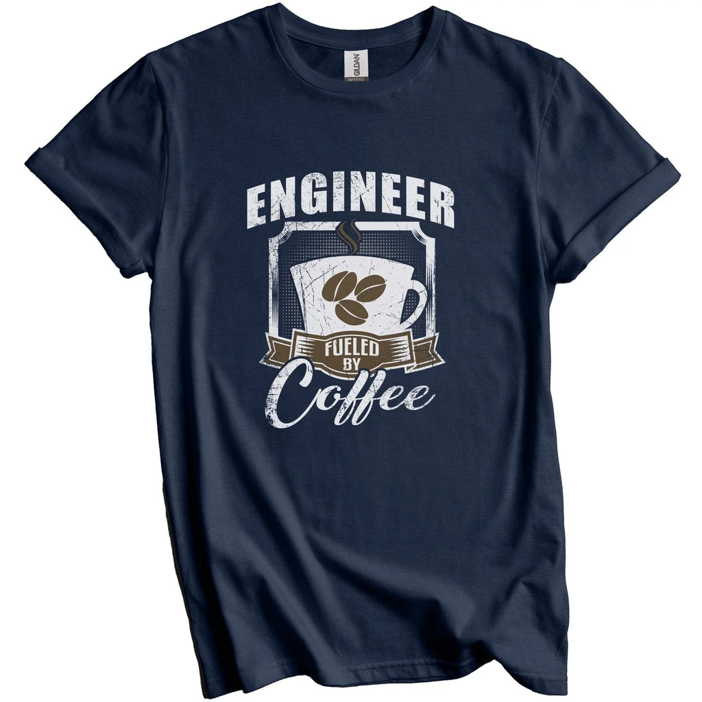 Engineer Fueled By Coffee Funny T-Shirt Gift for Engineer