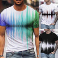 New T-shirts Summer Short Sleeve 3D Digital Printing Casual Fashionable