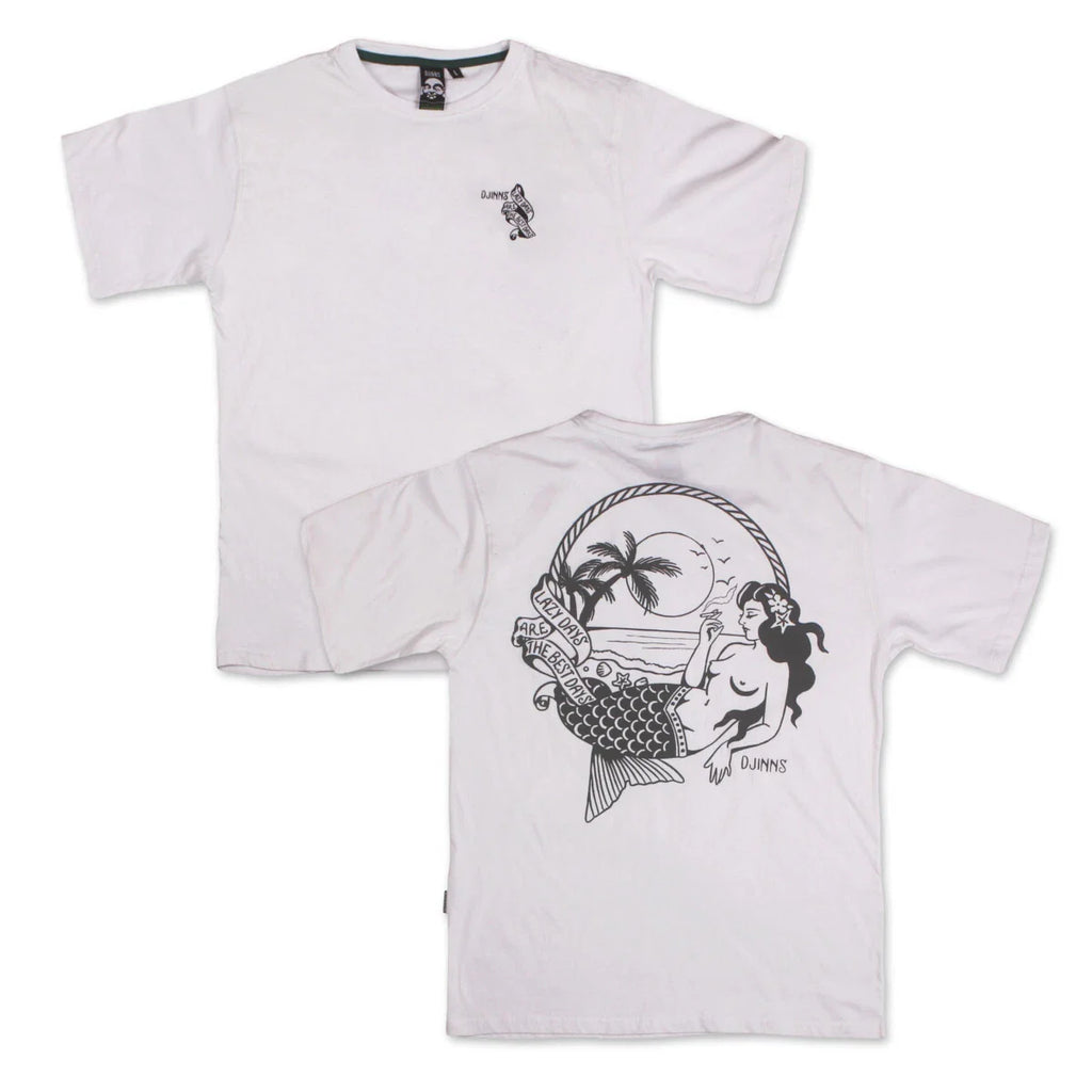 Djinns Oversize T-Shirt Lazy Mermaid Herren Oberteil Meerjungfrau chillen Men