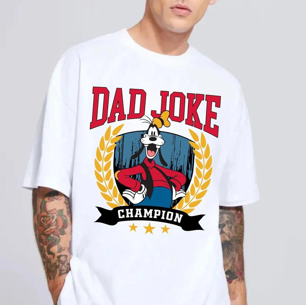 Retro Funny Goofy Dog Dad Joke  Father's Day Gift For Dad Tshirt Men Women