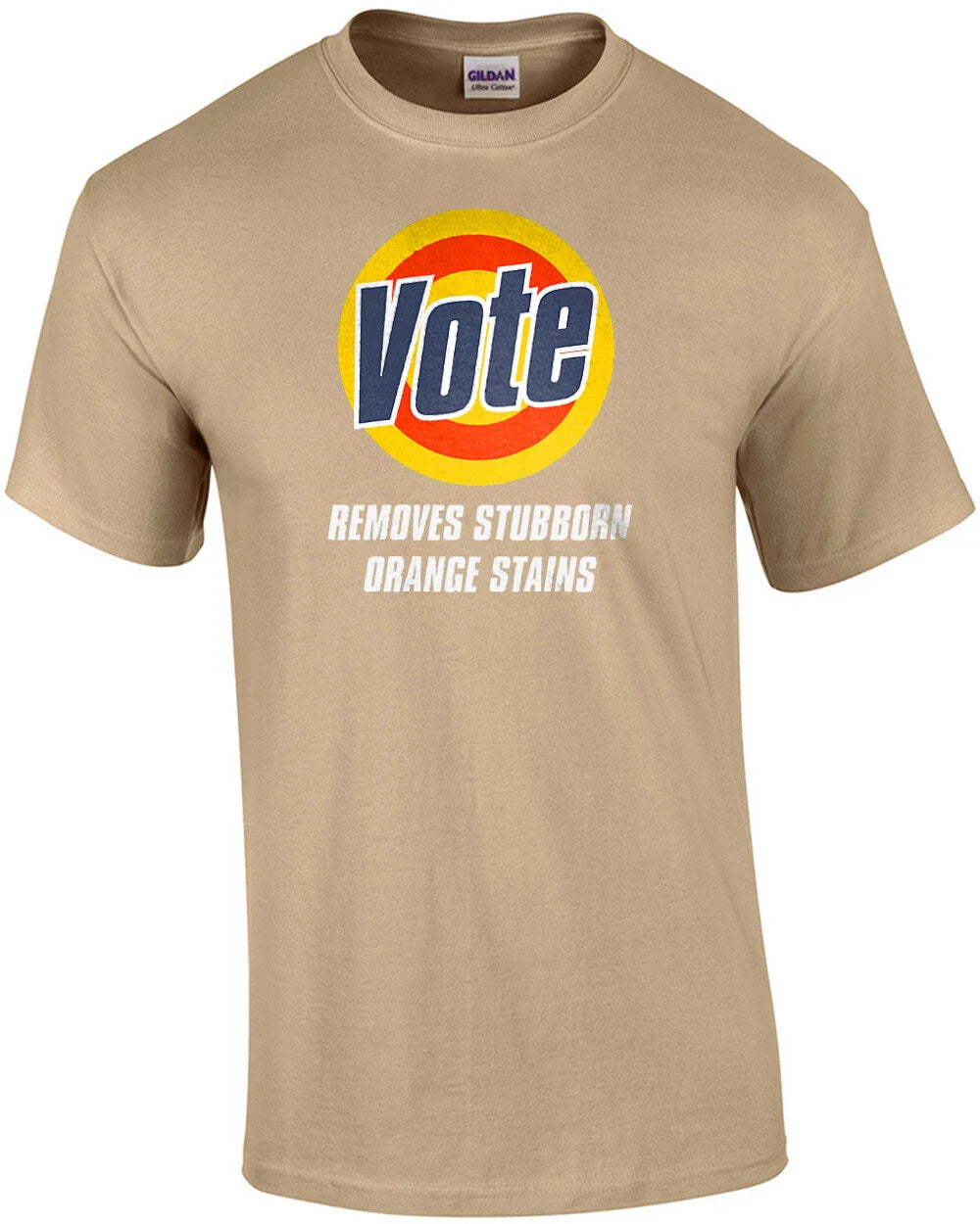 Vote - Removes Stubborn Orange Stains - Funny Anti-Trump T-Shirt