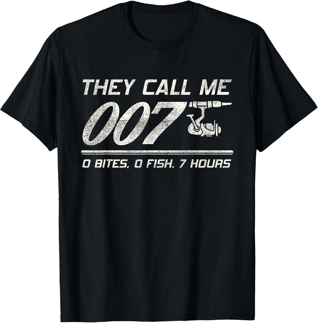 Fisherman Joke Dad - They Call Me 007 - Funny Fishing Humor T-Shirt