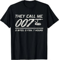 Fisherman Joke Dad - They Call Me 007 - Funny Fishing Humor T-Shirt
