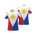 Filipino Flag All-Over Print Men's T-Shirt, Casual Daily Wear Jersey