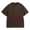 Men Solid Color Shirt Women Short Sleeves T-shirt Couples Crew Neck Tops