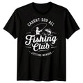 Caught Sod All Fishing Club Lifetime Member Fishing Hobbies Mens T-Shirt