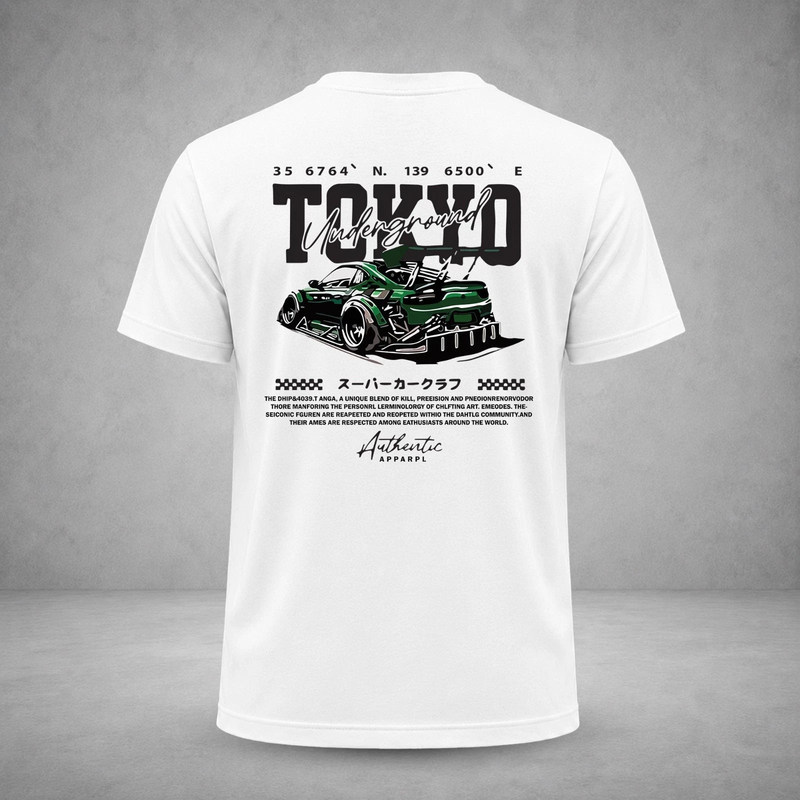 JDM Racing Car T Shirt Men Tokyo Streetwear Vintage Japanese Drift Tee Cotton