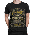 Vintage 1954 Aged to Perfection Original Parts Mostly Birthday Mens T-Shirts #E