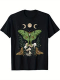 Fairy Grunge Fairycore Aesthetic Goth Luna Moth Mushroom T-ShiRT S-5XL Q8748