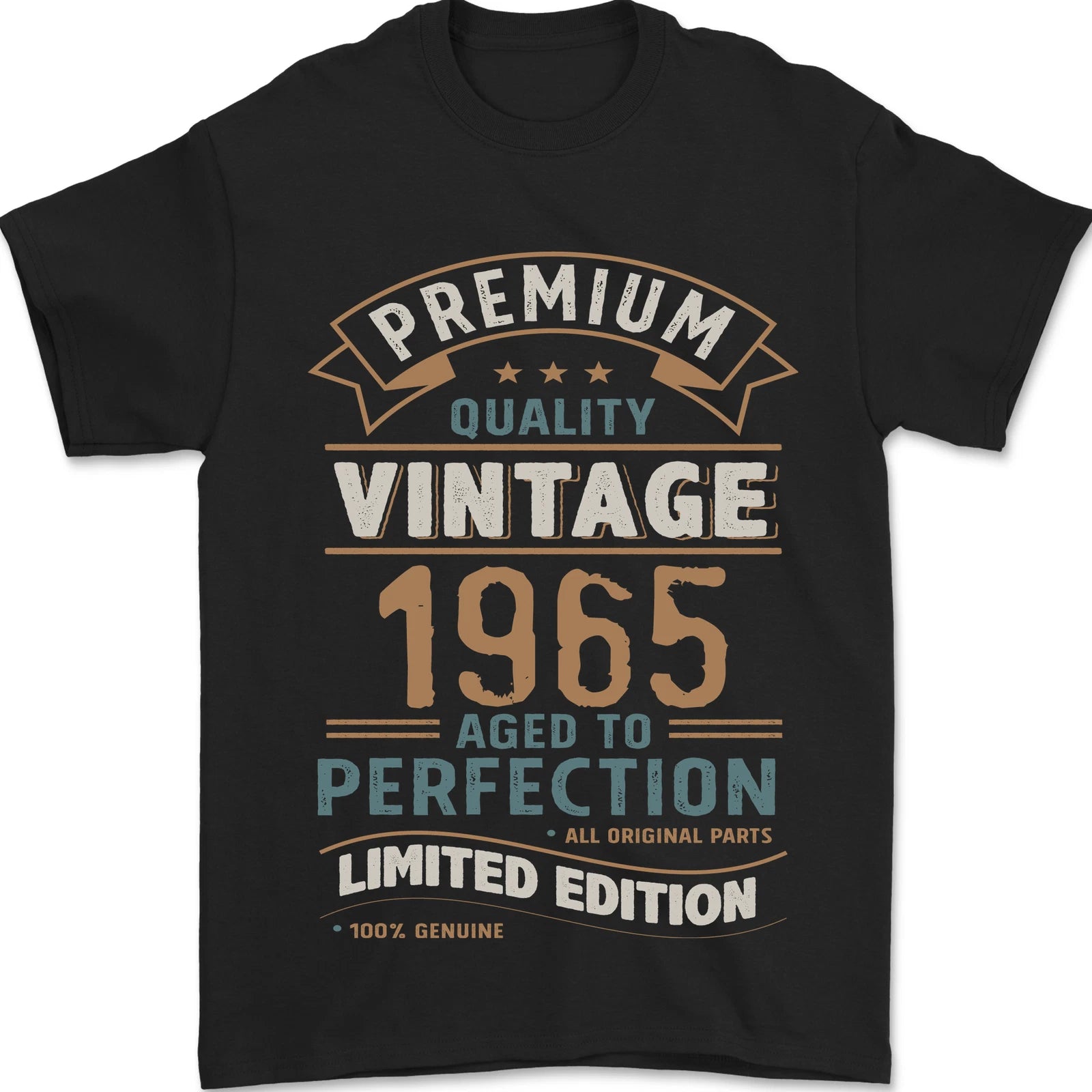 Premium Vintage 61st Birthday 1965 Mens T-Shirt 100% Cotton