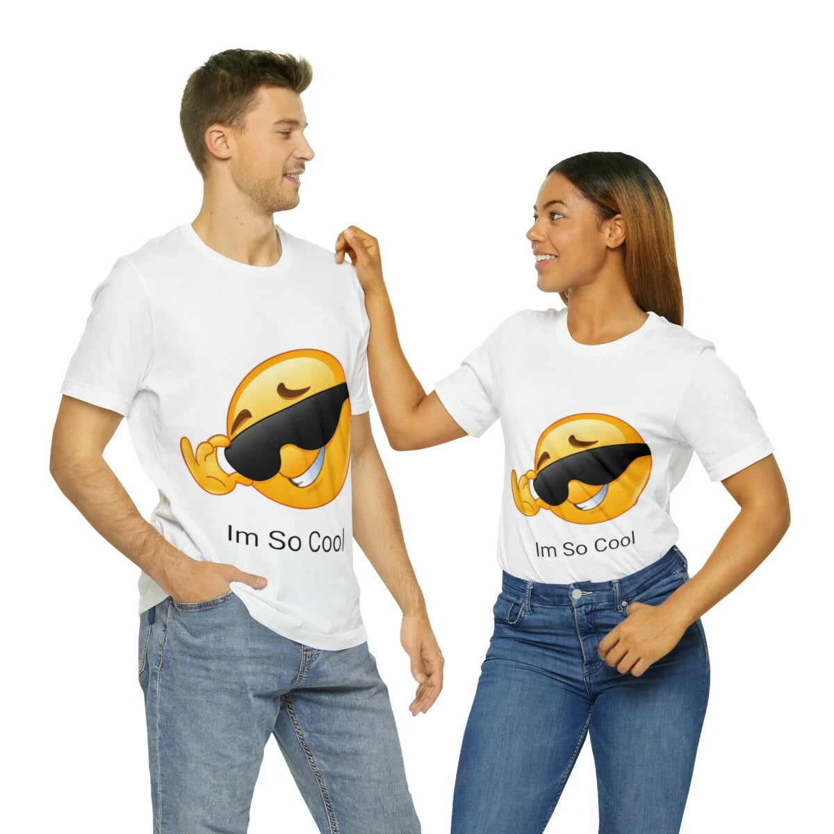 Happy face "Im So Cool" Unisex Jersey Short Sleeve Tee