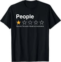 People One Star Rating Would Not Recommend Introvert Unisex T-Shirt