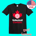 Volleyball Canada Volley Sports Men's Black Size S to 5XL