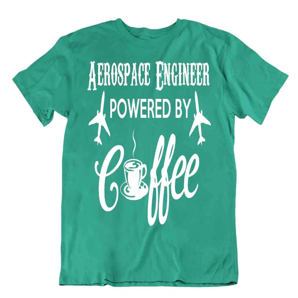 Arospace Engineer Powered By Coffee Tshirt Science Humor Shirt Unique Tee