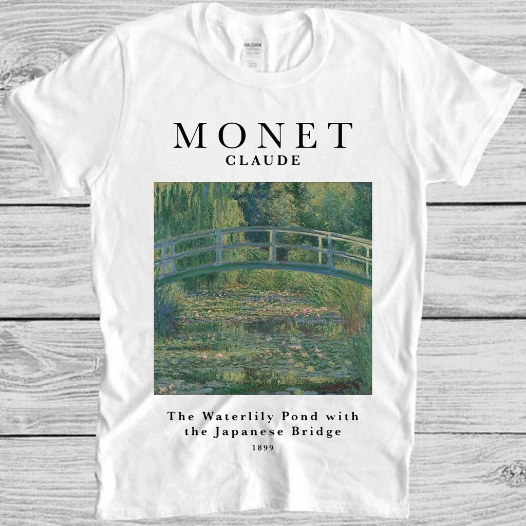 Claude Monet Waterlily Pond Art Exhibition Art Meme Gift Tee T Shirt 8009