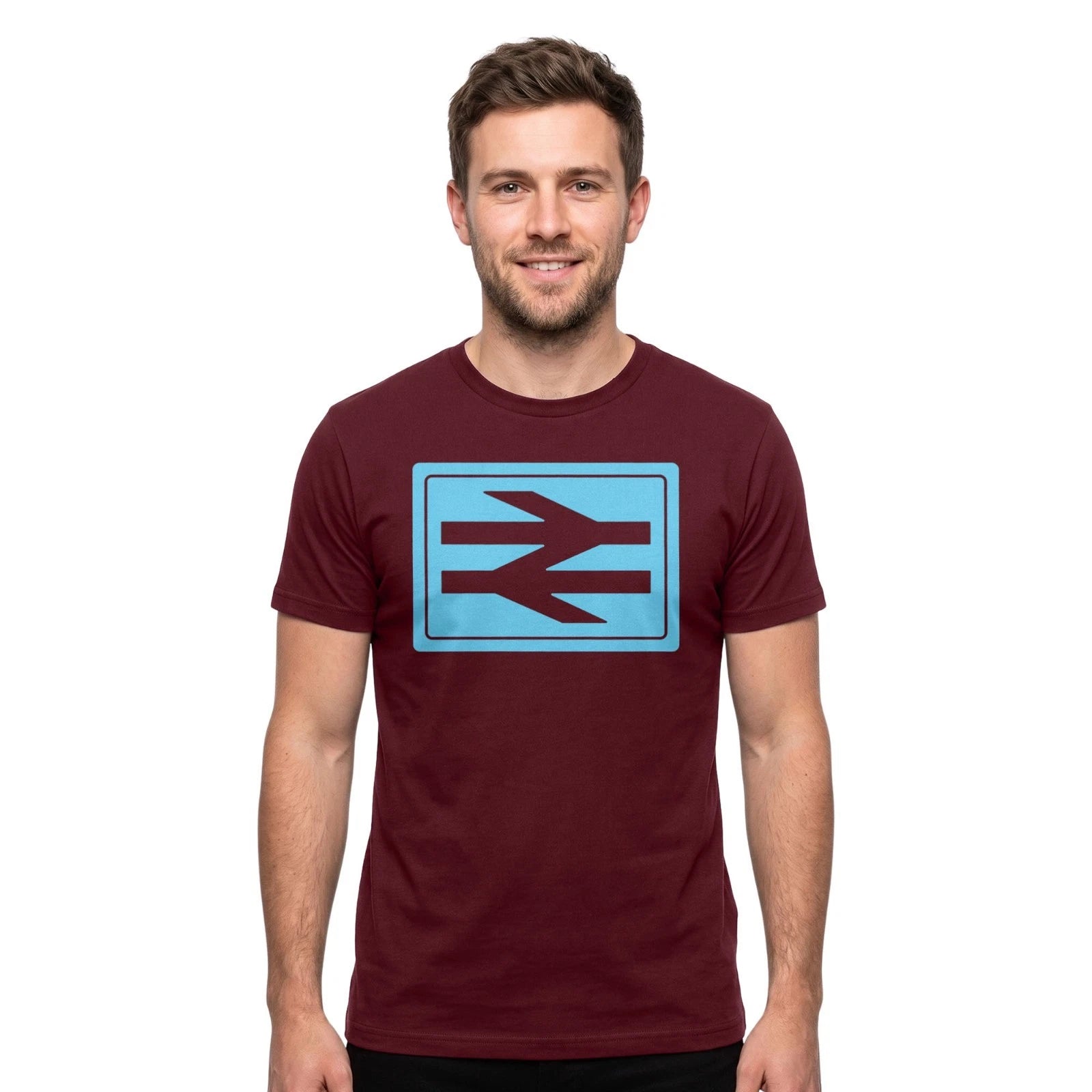 InterCity British Rail Inspired T Shirt Mens Vintage Railway Uk Train Retro Tee