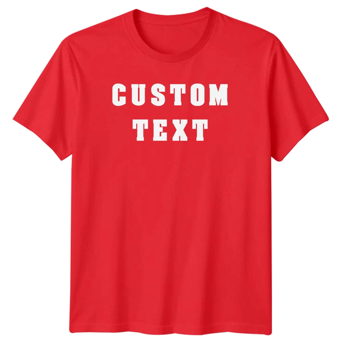 Custom Text Custom Mens T-Shirt Personalised Your Message Tee