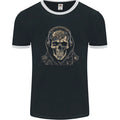 Urban Skull With Headphones Mens Ringer T-Shirt FotL