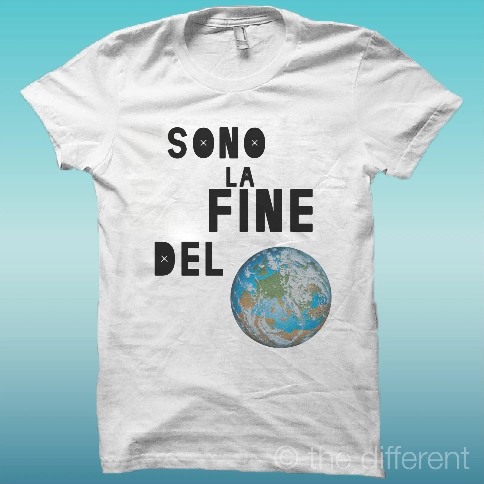 T-shirt "I am the end of the world" White The happiness is have my T-shirt new