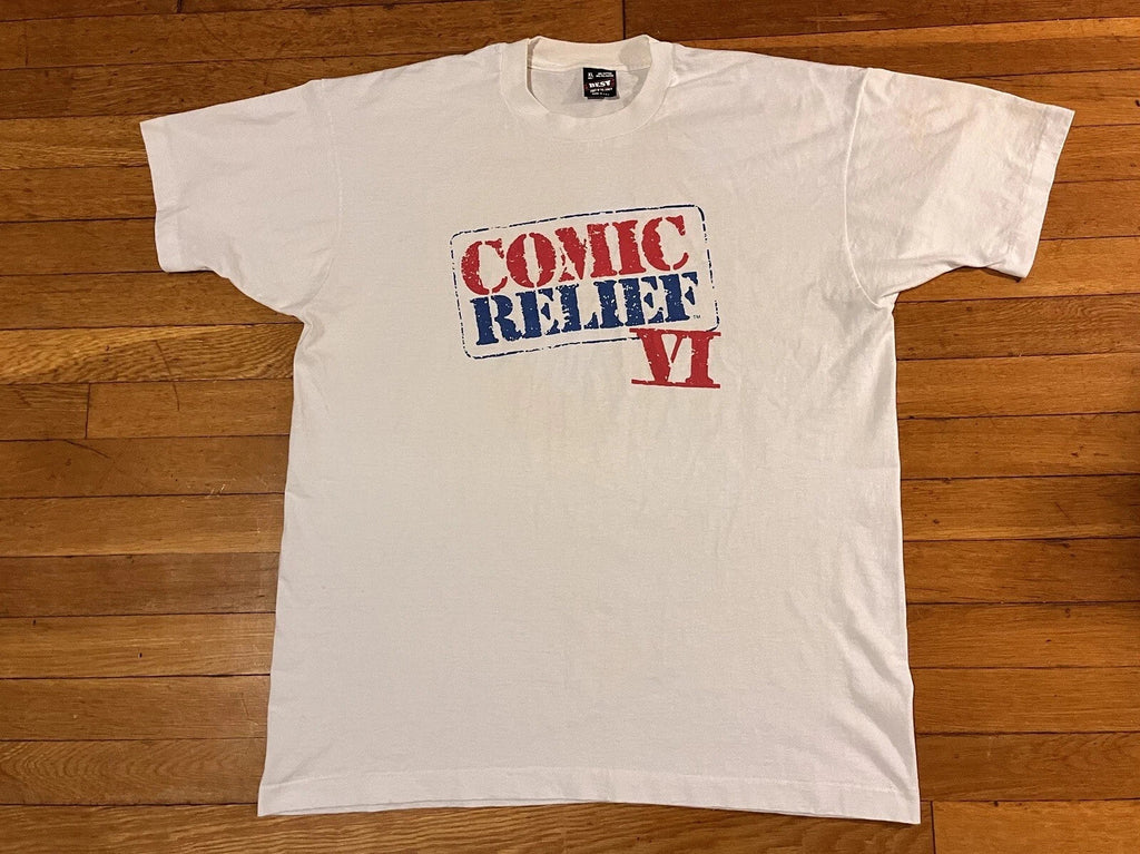 VINTAGE HBO Comic Relief VI Shirt Men’s Extra Large White 1991