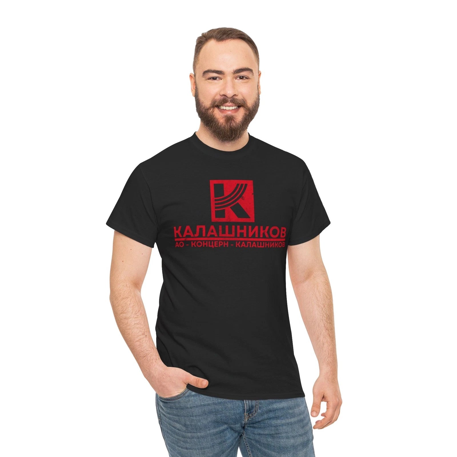 Vtg Kalashnikov Russia AK47 T-Shirt