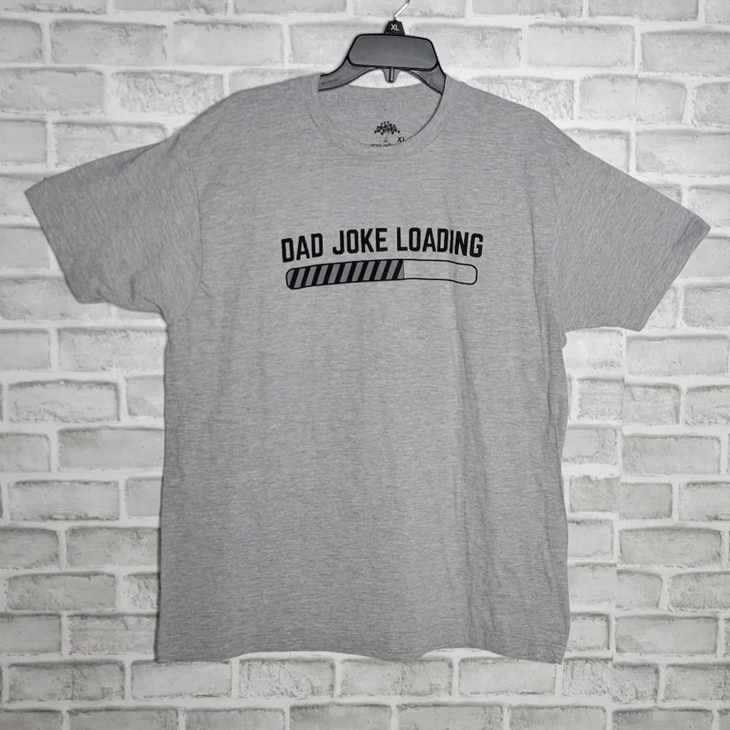 Dad Joke Loading Gray T-shirt, size XL
