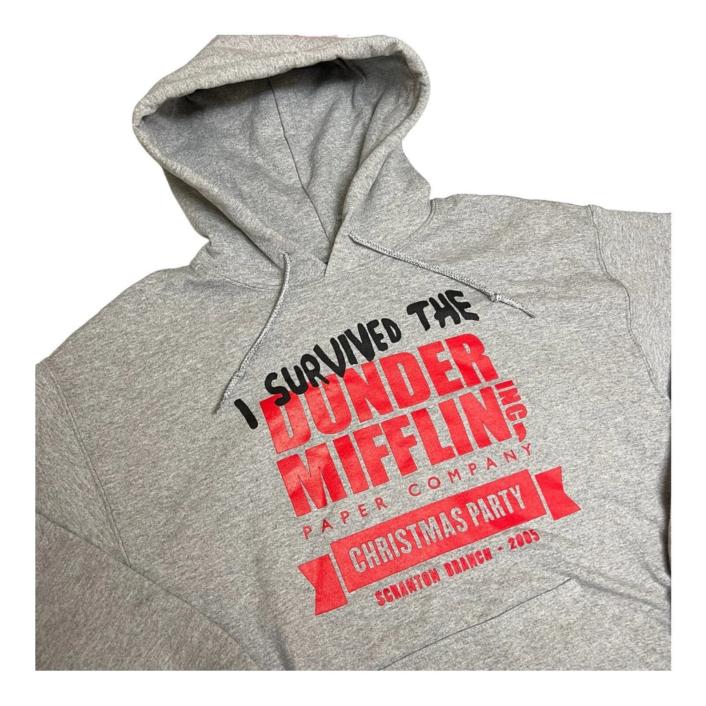 The Office Hoodie Mens M Christmas Party Dunder Mifflin Show Holiday Scranton