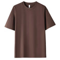 Loose Fit Men's Short Sleeve Tee Top Polyester Spandex for Spring Summer