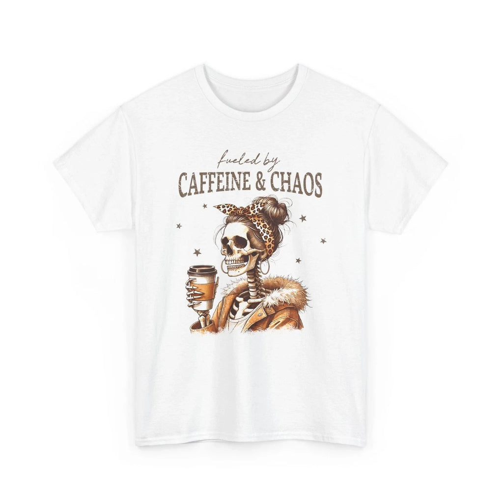 Coffee T-Shirt | Funny Caffeine Addict Caffeine and Chaos Mama Shirt