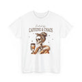 Coffee T-Shirt | Funny Caffeine Addict Caffeine and Chaos Mama Shirt