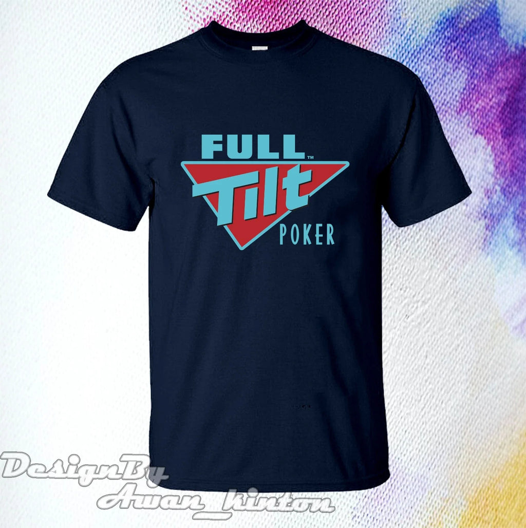 Tee Shirt Funny Full Tilt Poker Logo Tshirt Made In Usa Cotton