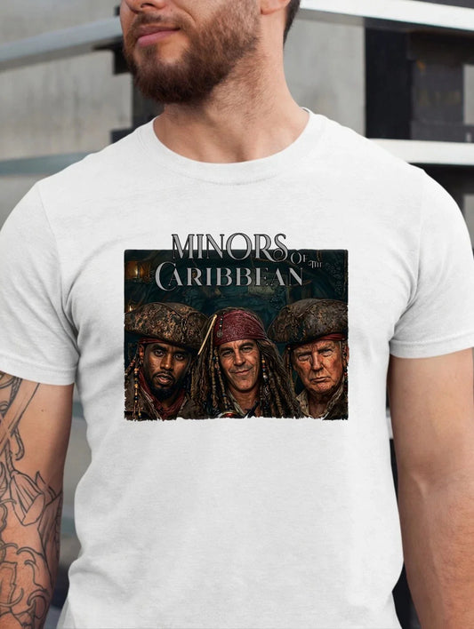 Minors Of The Caribbean T-Shirt - Funny Meme Party Tee -Birthday Gift For Unisex