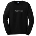 #introvert T-shirt Hashtag Funny Anti-Social Gift Black Long Sleeve Tee Shirt