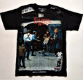 CREEDENCE CLEARWATER REVIVAL T-Shirt RARE Embroidered Logo John Fogerty Cream