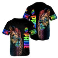 Customized Name LGBT Pride Lion Baseball Jersey Shirt
