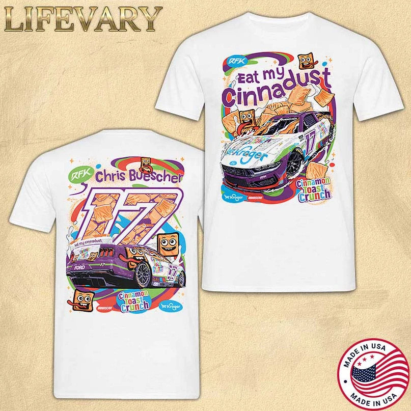 Chris Buescher Kroger Cinnamon Toast Crunch T-Shirt Unisex, Official NASCAR