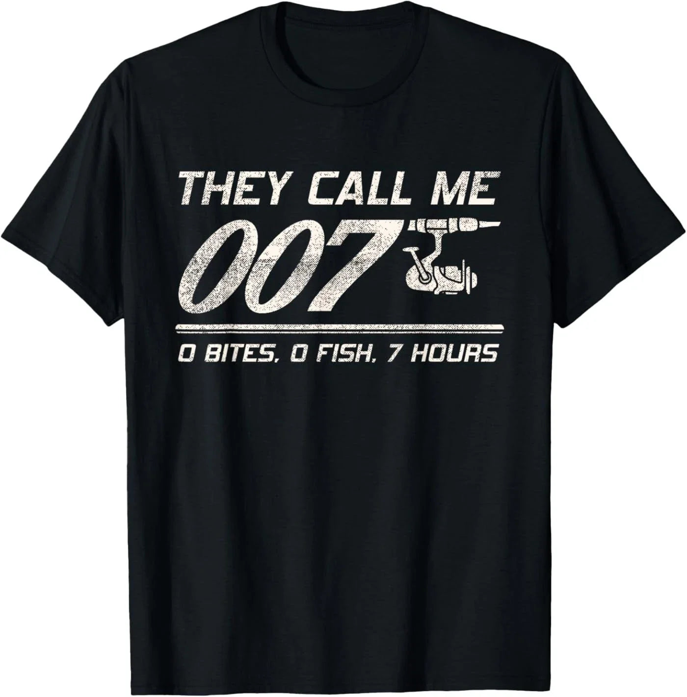 4anglers Fisherman Joke Dad - They Call Me 007 - Funny Fishing Humor T-Shirt