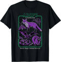 Black Magic Animal Rescue Purple Retro Funny Adult Humor T-Shirt