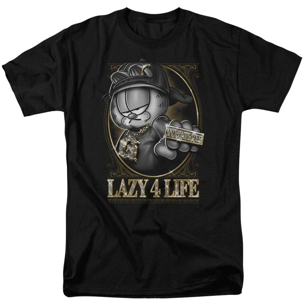 Garfield Lazy 4 Life T-Shirt Sizes S-3X NEW