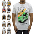NEW Mens Printed T Shirts Short Sleeve Crew Neck 100% Soft Cotton Beach Tee