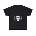 Black and White Modern Illustrative Skull Streetwear T-Shirt unisex