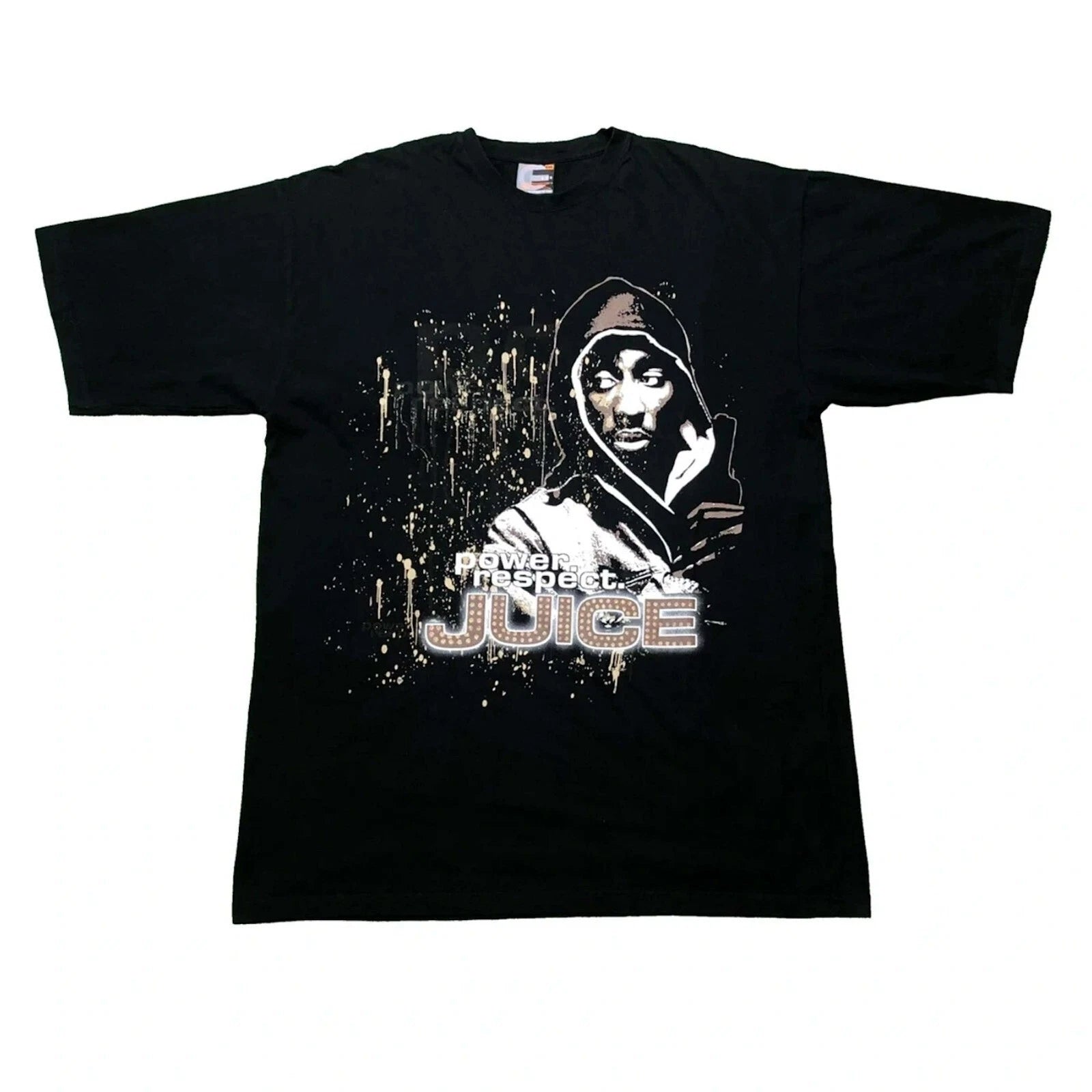 Vintage Y2K Tupac Shakur T Shirt Mens 4XL Black Juice Movie Promo Hip Hop Tee