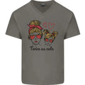 Mummy & Daughter Twice as Cute Mommy Mens V-Neck Cotton T-Shirt
