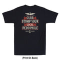 Curb Stomp Your Local Pedophile Justice Sarcastic Quote (Print On Back) T-Shirt